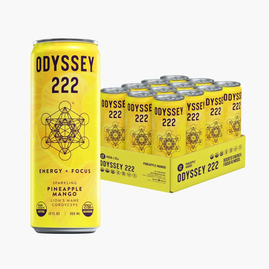 Odyssey Elixir Pineapple Mango 222mg Sparkling Mushroom Energy