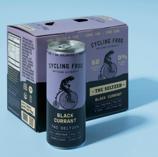 Cycling Frog Black Currant THC Seltzers