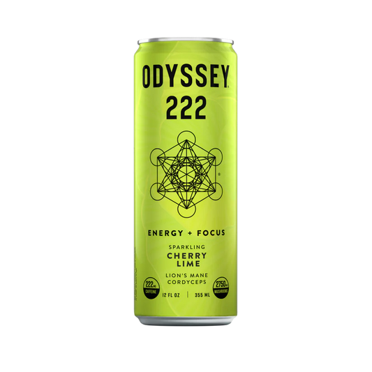 Odyssey Elixir Cherry Lime 222mg Sparkling Mushroom Energy