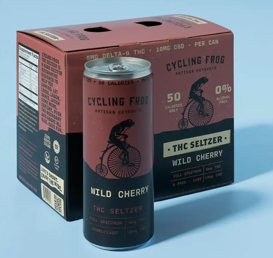 Cycling Frog Wild Cherry THC Seltzers