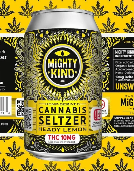 Mighty Kind Lemon THC Seltzer