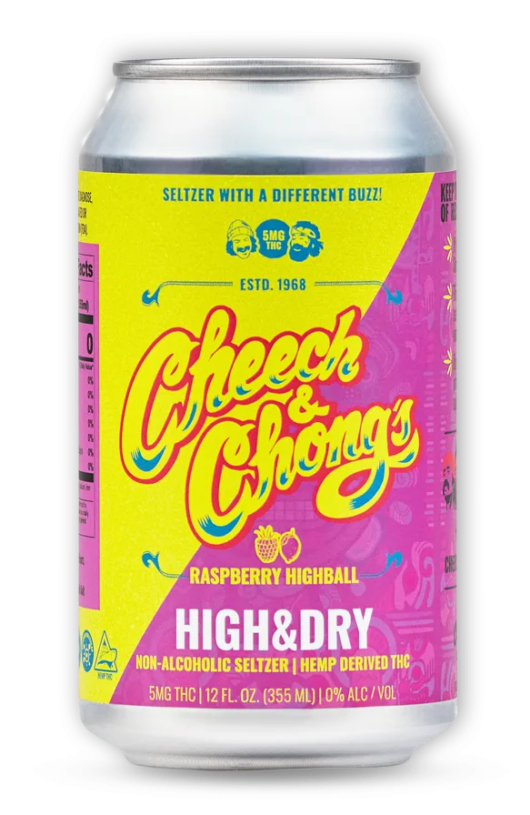Cheech and Chong High & Dry THC Raspberry Highball